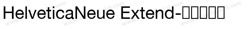 HelveticaNeue Extend字体转换